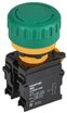Кнопка "Грибок" 1НО+1НЗ MASTER поворотн. с фиксацией зел. IEK MI-BG60-11ZS-3-23-K06 - УПС инжиниринг