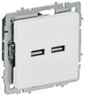 Розетка BRITE РЮ10-1-БрАБ USB A+A 3.1А механизм арктич. бел. IEK BR-U21-D31-K91 - УПС инжиниринг