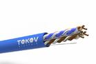 Кабель витая пара U/UTP 4х2х23AWG(0.57мм) кат.6 PVC indoor Fluked tested 305м (м) PRO TOKOV ELECTRIC TKP-C08-U/UTP-42-6-305 - УПС инжиниринг
