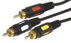 Шнур 3RCA Plug - 3RCA Plug 1.5м (GOLD) (уп.10шт) Rexant 17-0212 - УПС инжиниринг