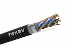Кабель витая пара SF/UTP 4х2х24AWG (0.52мм) кат.5E PE Fluke tested (м) PRO TOKOV ELECTRIC TKP-C05-SF/UTP-42-5E-305-OD - УПС инжиниринг