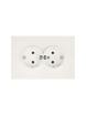 Розетка 2-мест. с/з СП ZIMA IP20 16А ПБТ безвинт. зажим слон. кость LEZARD 704-9000-127BQC - УПС инжиниринг