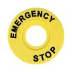 Бирка "Стоп" OptiSignal Compact D22 круглая 60мм (EMERGENCY STOP) С7-MH2260 ZBY9320 КЭАЗ 362221 - УПС инжиниринг