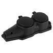 Колодка 2-м с заземл. 16A IP44 KX-2e-B-IP44 каучук. черн. Эра Б0068451 - УПС инжиниринг