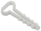 Дюбель-хомут 14х6мм для плоского кабеля нейлон бел. (уп.100шт) GENERICA UDH14-14-06-100-K01-G - УПС инжиниринг