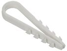Дюбель-хомут 5х10мм для круглого кабеля нейлон бел. (уп.100шт) GENERICA UDH13-05-10-100-K01-G - УПС инжиниринг