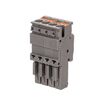 Штекер зажим push-in 4 точки подкл. 2.5кв.мм сер. DKC VPR-P-2.5-4 - УПС инжиниринг
