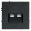 Розетка компьютерная 2-м СП S70 RJ45 + RJ45 кат.6 механизм графит Voltum VLS060207 - УПС инжиниринг