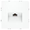 Розетка компьютерная 1-м СП S70 RJ45 кат.6 механизм бел. матов. Voltum VLS060102 - УПС инжиниринг