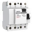 Выключатель дифференциального тока (УЗО) 4п 40А 30мА тип AC Basic электрон.EKF elcb-4-40-30e-sim - УПС инжиниринг