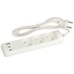 Удлинитель электрический U-3-1.5m-USB-W 3 розетки + 3xUSB A+C 1.5м 10А бел. Эра Б0069075 - УПС инжиниринг