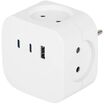 Разветвитель 4-м SP-4-3USBAC-W + 3 USB A+C со шторками 10А бел. Эра Б0069083 - УПС инжиниринг