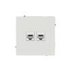 Розетка компьютерная 2-м KANT RJ45 кат.5E без шторки бел. песок DKC 7010664 - УПС инжиниринг