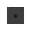 Розетка компьютерная 1-м KANT RJ45 кат.5E без шторки черн. уголь DKC 7012663 - УПС инжиниринг