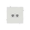 Розетка компьютерная 2-м KANT RJ45 кат.6A без шторки бел. песок DKC 7010674 - УПС инжиниринг
