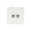 Розетка компьютерная 2-м KANT RJ45 кат.6A без шторки бел. магнолия DKC 7000674 - УПС инжиниринг