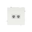 Розетка компьютерная 2-м KANT RJ45 кат.5E без шторки бел. магнолия DKC 7000664 - УПС инжиниринг