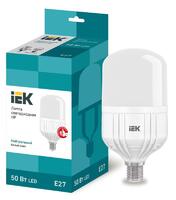 Лампа светодиодная HP 50Вт 4000К нейтр. бел. E27 230В IEK LLE-HP-50-230-40-E27 - УПС инжиниринг