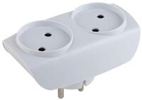 Разветвитель 2-м без заземл. 16А IP20 SP-2-W бел. Эра C0045520 - УПС инжиниринг