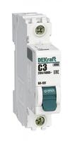 Выключатель автоматический модульный 1п C 3А 4.5кА ВА-101 DEKraft 11051DEK - УПС инжиниринг