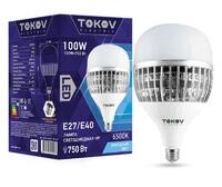 Лампа светодиодная 100Вт HP 6500К E40/E27 176-264В TOKOV ELECTRIC TKE-HP-E40/E27-100-6.5K - УПС инжиниринг