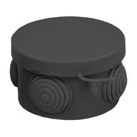 Коробка распаячная КМР-040-038 с крышкой 65х40 4 мембранных ввода IP54 черн. EKF plc-kmr-040-038-b - УПС инжиниринг