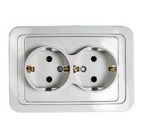 Розетка 2-м CLASSICO с заземл. 2128 бел. ASD / IN HOME 4680005959921 - УПС инжиниринг