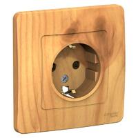 Розетка 1-м СП Blanca 16А IP20 250В с заземл. без защ. шторок ясень SE BLNRS001015 - УПС инжиниринг