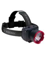 Фонарь аккумуляторный налобный H1W LED 1Вт 2 режима аккум. 0.5А.ч ЗУ 220В КОСМОС KOCAccuH1WLED - УПС инжиниринг