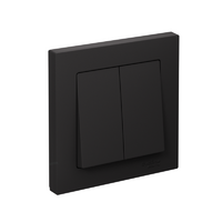 Выключатель 2-кл. СП AtlasDesign 10А IP20 (сх. 5) 10AX в сборе карбон SE ATN001052 - УПС инжиниринг