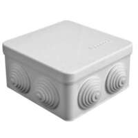 Коробка распределительная ОП 105х105х56мм IP54 7 выходов 4 гермоввода крышка защелкивающаяся сер. Epplast 100012 - УПС инжиниринг