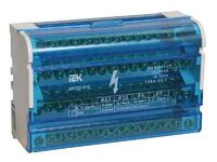 Шина на DIN-рейку в корпусе (кросс-модуль) ШНК 4х15 3L+PEN IEK YND10-4-15-125 - УПС инжиниринг