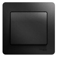 Выключатель 1-кл. СП Glossa 10А IP20 (сх. 1) 10AX в сборе антрацит SE GSL000712 - УПС инжиниринг