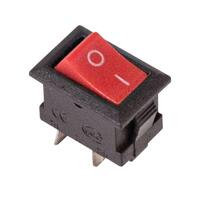 Выключатель клавишный 250В 3А (2с) ON-OFF Micro RWB-101 красн. Rexant 36-2011 - УПС инжиниринг