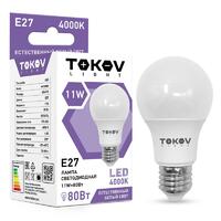 Лампа светодиодная 11Вт А60 4000К Е27 176-264В (TKL) TOKOV ELECTRIC TKL-A60-E27-11-4K - УПС инжиниринг