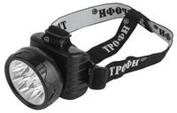Фонарь аккумуляторный налобный TG9 9LED аккум. 4В 0.9А.ч ЗУ 220В (картон. упак.) Трофи C0045557 - УПС инжиниринг