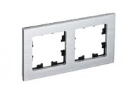 Рамка 2-м AtlasDesign Nature метал. серебр. SE ATN312102 - УПС инжиниринг