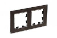 Рамка 2-м AtlasDesign Nature стекло мокко SE ATN320602 - УПС инжиниринг