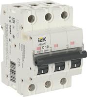 Выключатель автоматический модульный 3п C 10А M06N ARMAT IEK AR-M06N-3-C010 - УПС инжиниринг