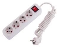 Удлинитель 4х3м с заземл. 16А IP20 Lila с выкл. LEZARD 720-0403-402 - УПС инжиниринг