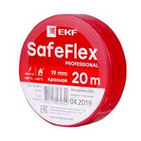 Изолента ПВХ 19мм (рул.20м) крас. SafeFlex EKF plc-iz-sf-r - УПС инжиниринг