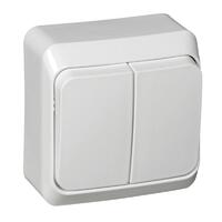 Выключатель 2-кл. ОП Этюд 10А IP20 бел. SE BA10-002B - УПС инжиниринг