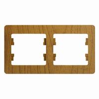 Рамка 2-м Glossa горизонт. дерево дуб SE GSL000502 - УПС инжиниринг
