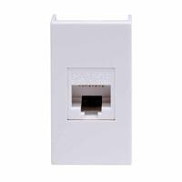 Розетка компьютерная 1-м 1мод. Viva RJ45 кат.5E бел. DKC 45038 - УПС инжиниринг
