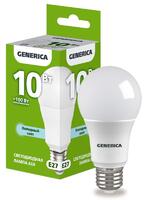 Лампа светодиодная A60 10Вт грушевидная 6500К E27 230В GENERICA LL-A60-10-230-65-E27-G - УПС инжиниринг