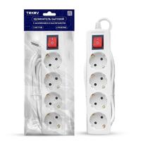 Удлинитель 4х5м с заземл. с выкл. 16А 3х1 TOKOV ELECTRIC TKE-C01-BU4-5-1-ZV - УПС инжиниринг