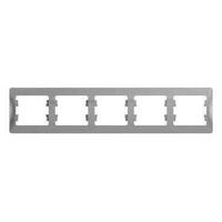 Рамка 5-м Glossa горизонт. алюм. SE GSL000305 - УПС инжиниринг