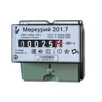 Счетчик Меркурий 201.7 1ф 5-60А класс точн. 1.0 1 тариф. на DIN-рейку мех. ОУ Инкотекс 00000032680 - УПС инжиниринг