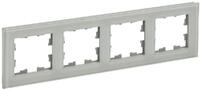 Рамка 4-м BRITE РУ-4-2-БрД стекло дым. IEK BR-M42-G-K30 - УПС инжиниринг