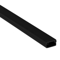 Кабель-канал 20х10 L2000 пластик Plast черн. EKF kk-20-10b - УПС инжиниринг